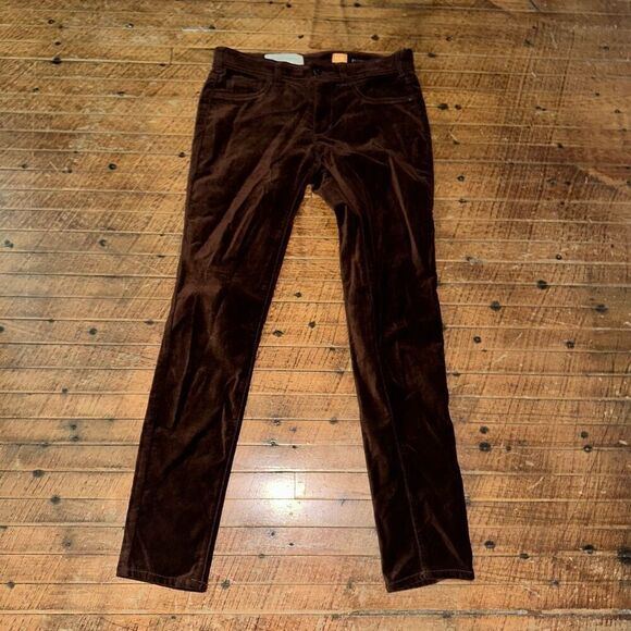 Pilcro and the Letterpress brown corduroy low rise 27 pants - Picture 2 of 4